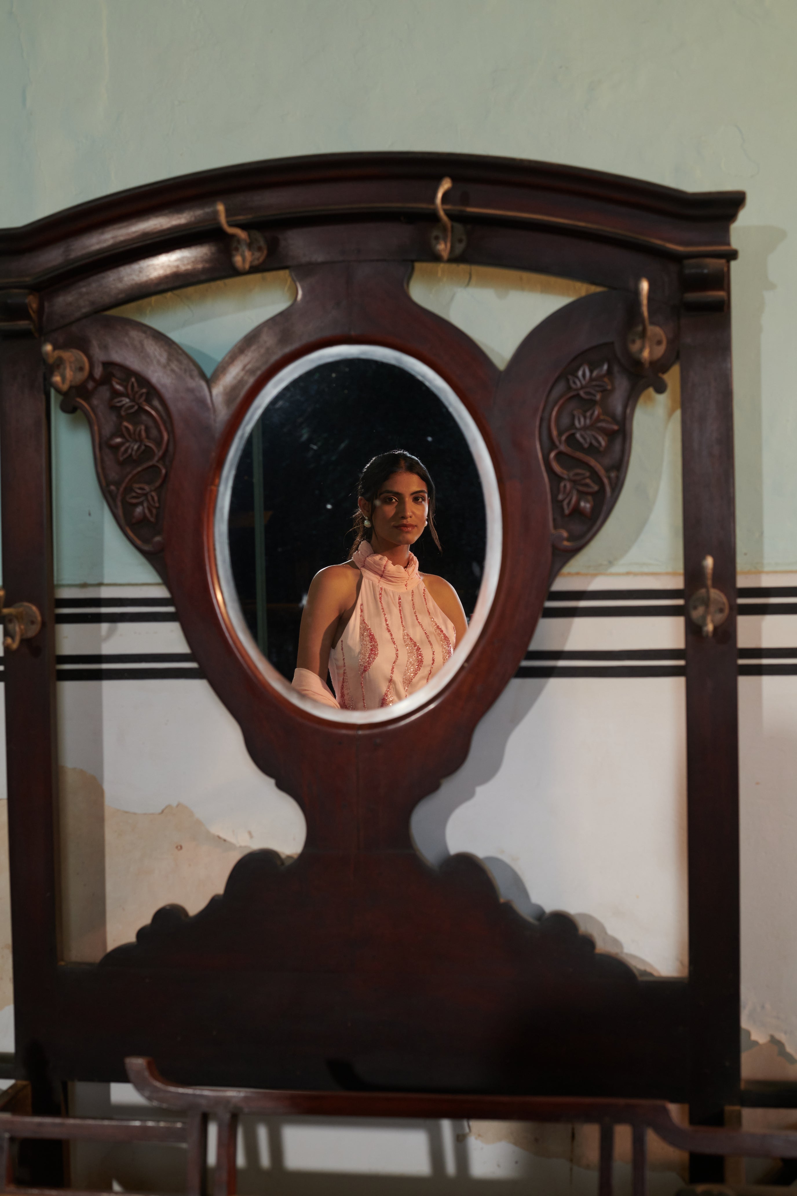 "Aavya" (आव्या) - Pink Embroidered Kurta Set