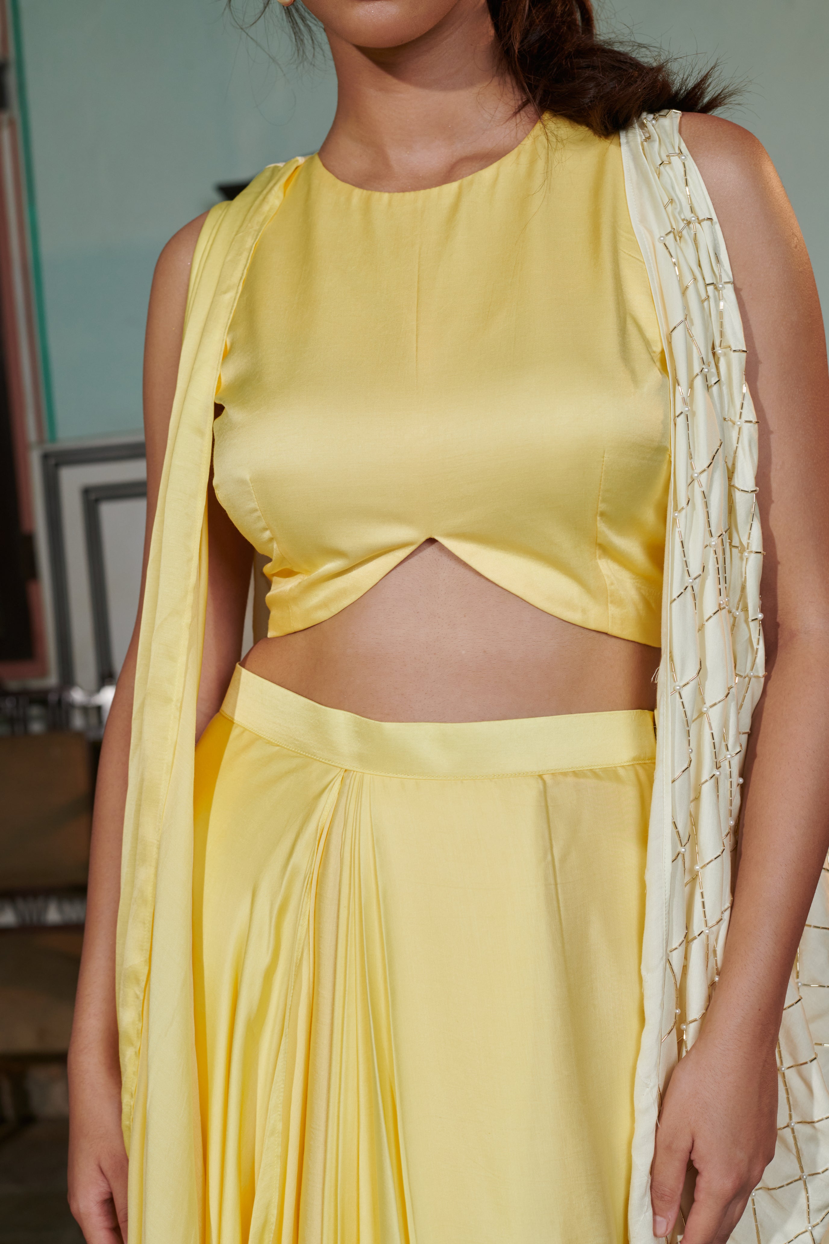 Trividha (त्रिविधा) - Drape Skirt Set