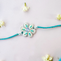Blue Pastel Bloom Handmade Rakhi