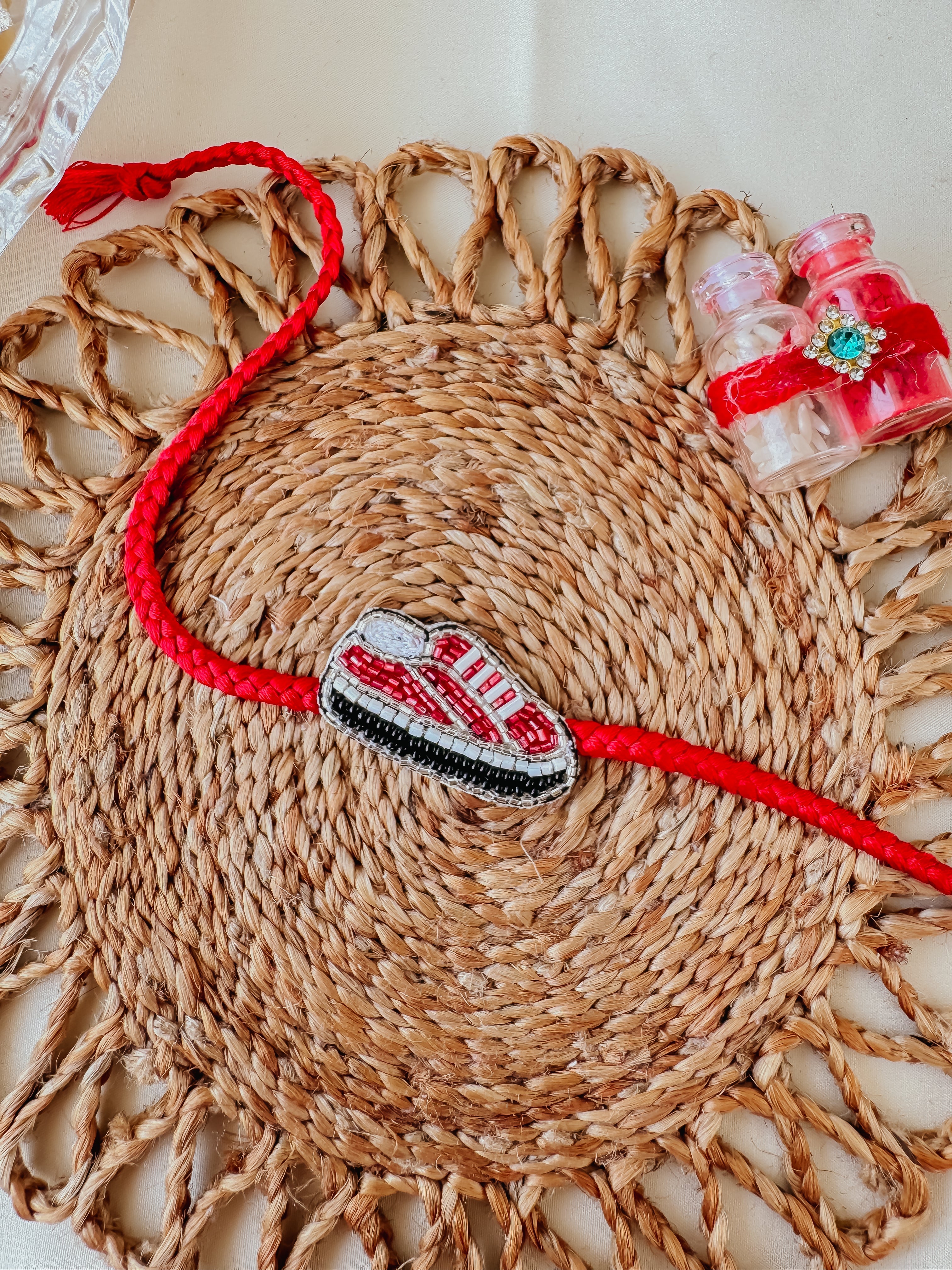 Superkicks Red Sneaker Handmade Rakhi