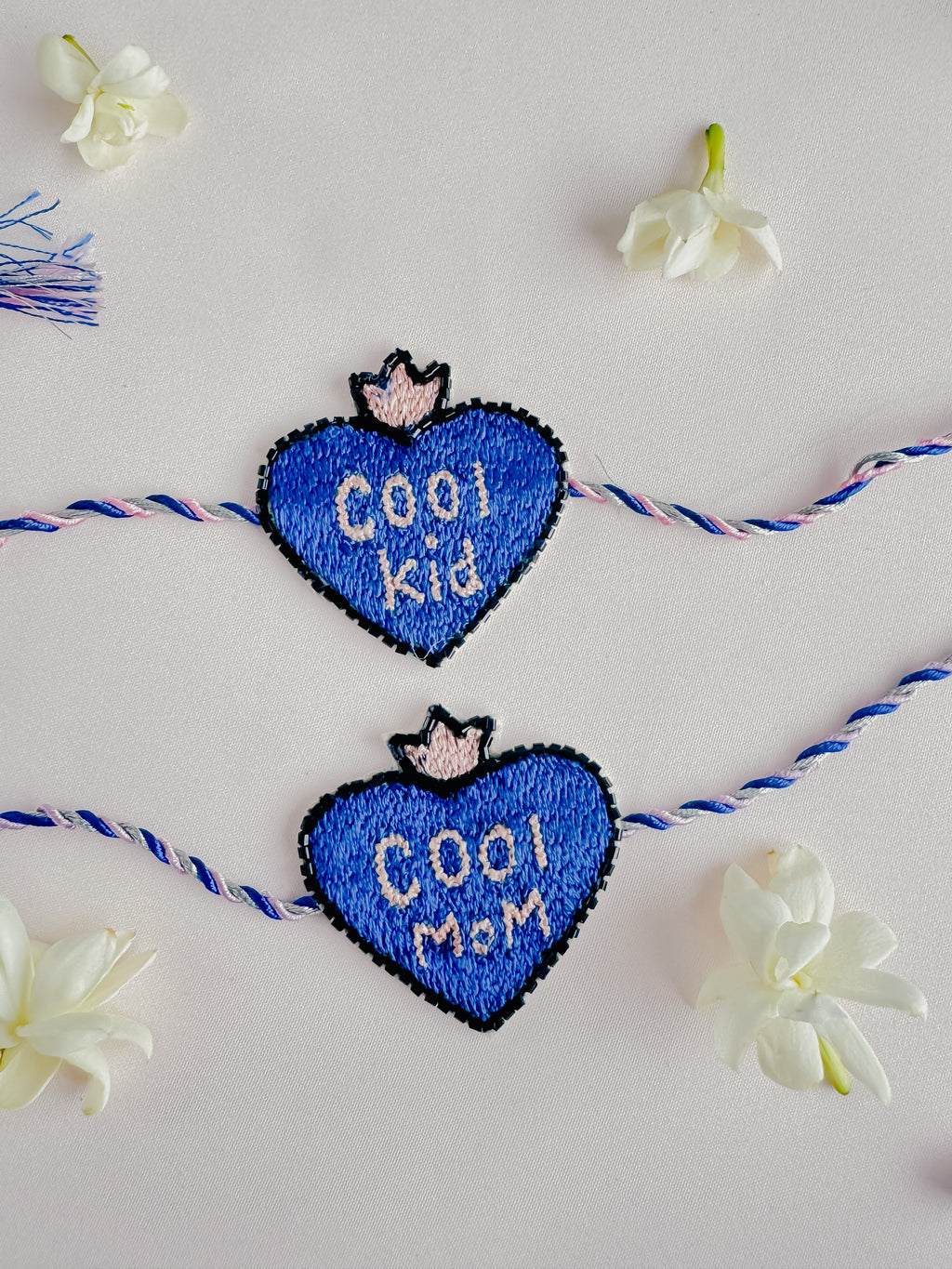 Set of 2- Crown Cool kid & Mom Handmade Rakhi