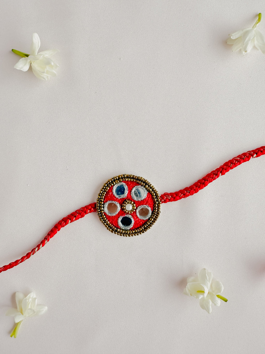 Mirror glow Handmade Rakhi