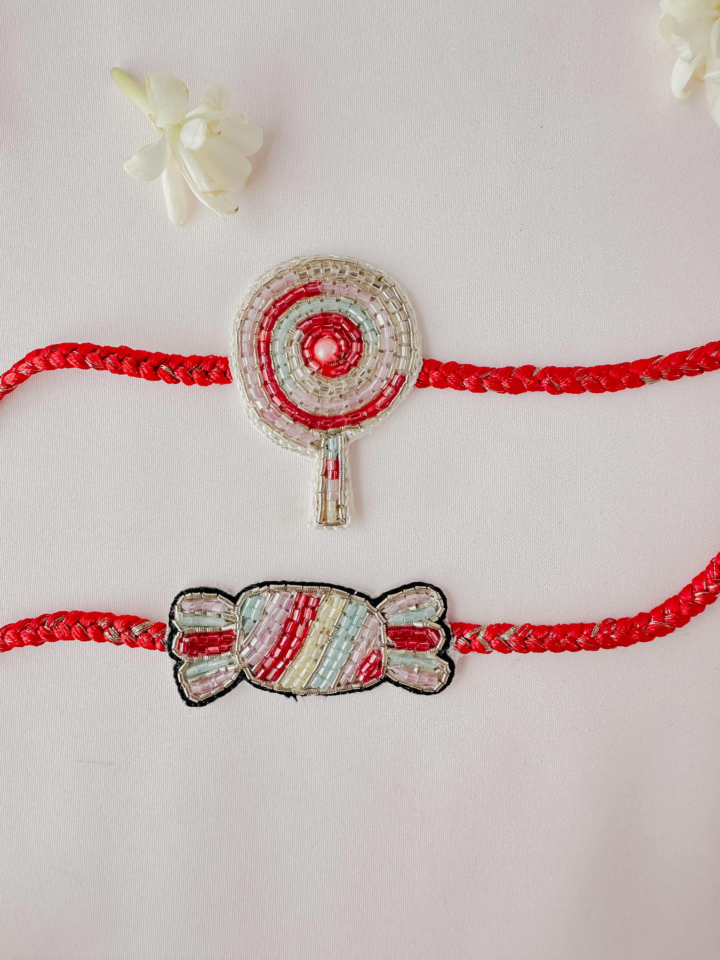 Set of 2- Candy & Toffee Handmade Rakhi