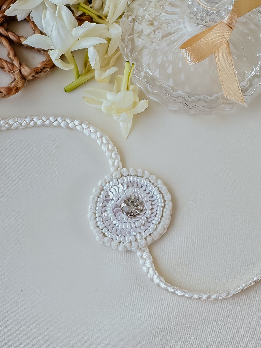 Pure Bliss Ivory Handmade Rakhi
