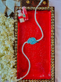Blue Cap Charm Handmade Rakhi