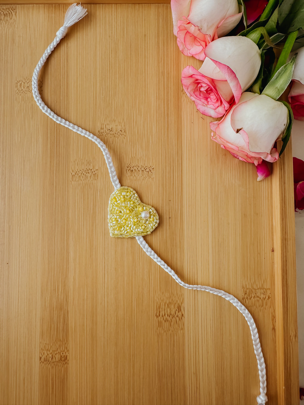 Yellow Love Bond Handmade Rakhi