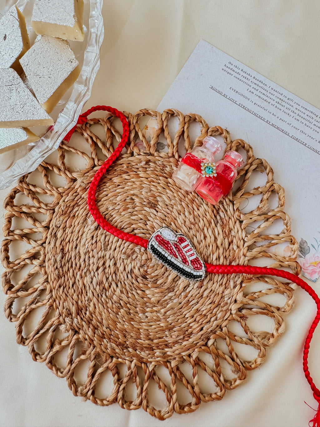 Superkicks Red Sneaker Handmade Rakhi