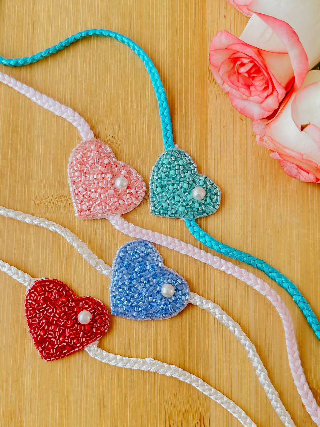 Set of 4 - Love Bond Colorful Handmade Rakhi