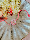 Rose Pink Kalpavriksha Handmade Rakhi