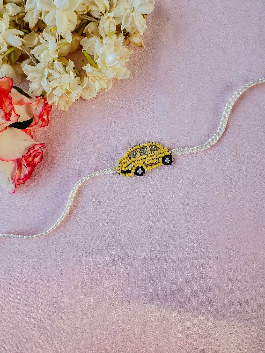 Car Lover's Yellow Handmade Rakhi