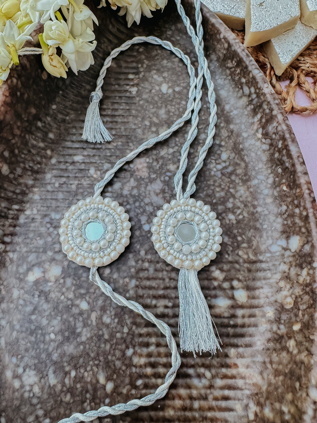 Shiny & Lumba Set Handmade Rakhi
