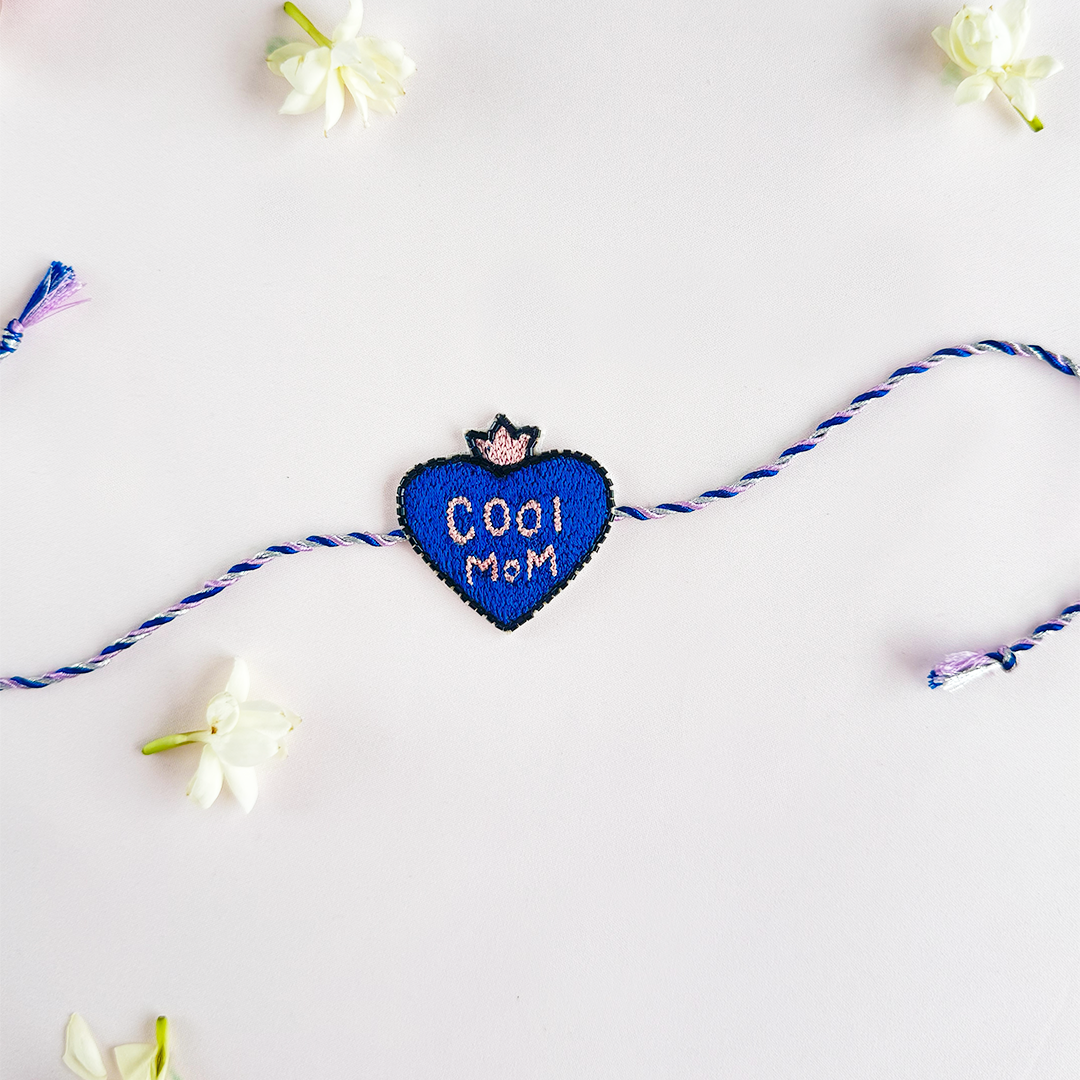 Crown Cool Mom Handmade Rakhi