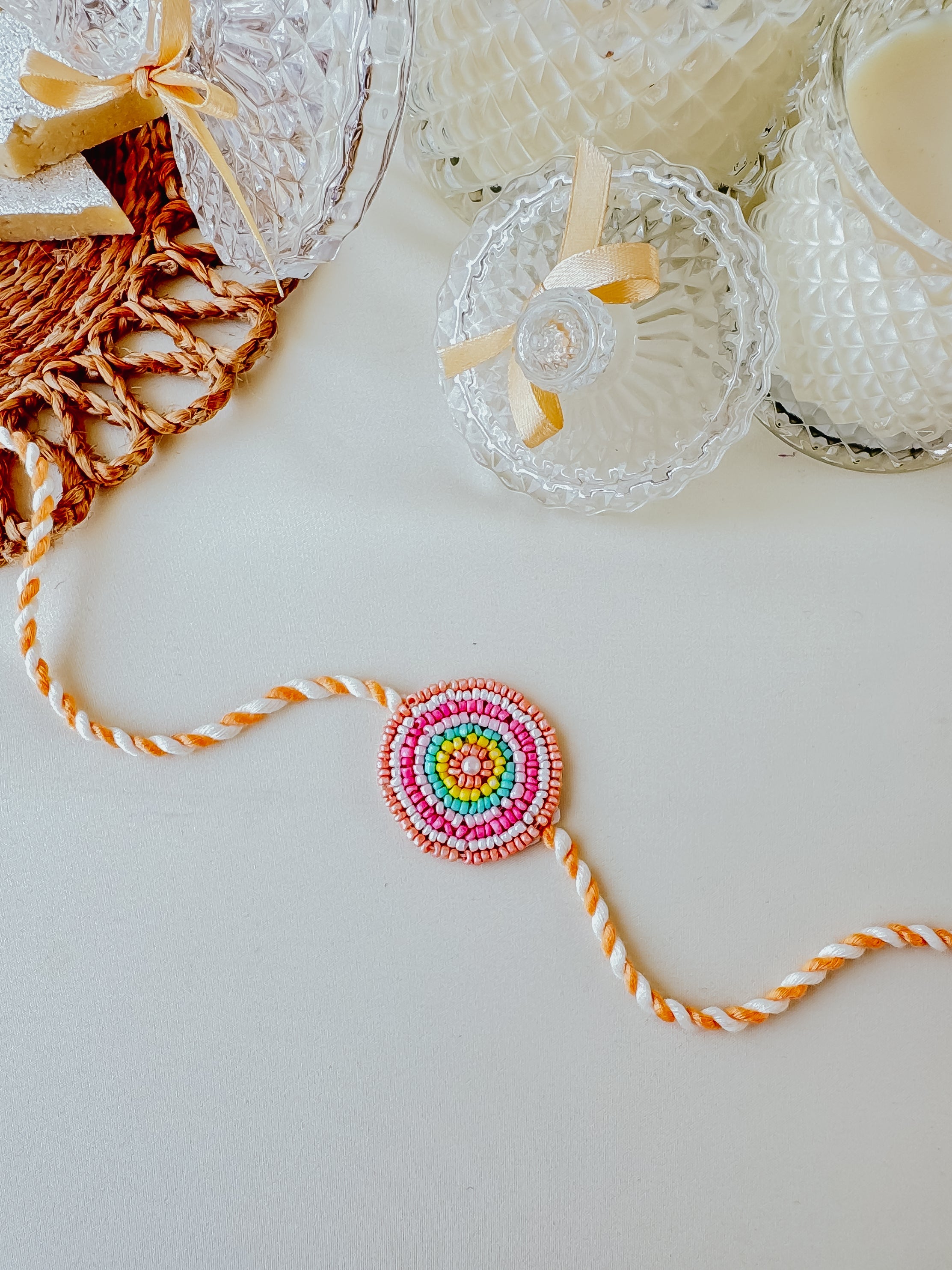Color Wheel Handmade Rakhi