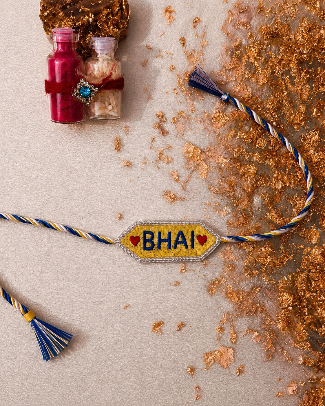 'BHAI' Handmade Rakhi